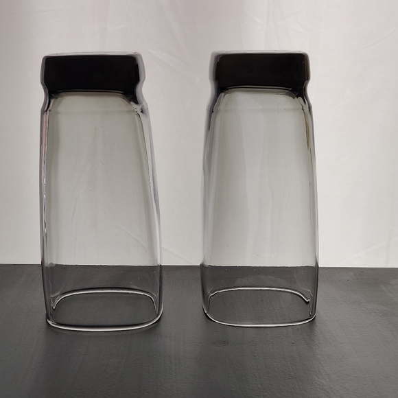 MCM | smoke glass | square shape tumblers - Picture 4 of 4